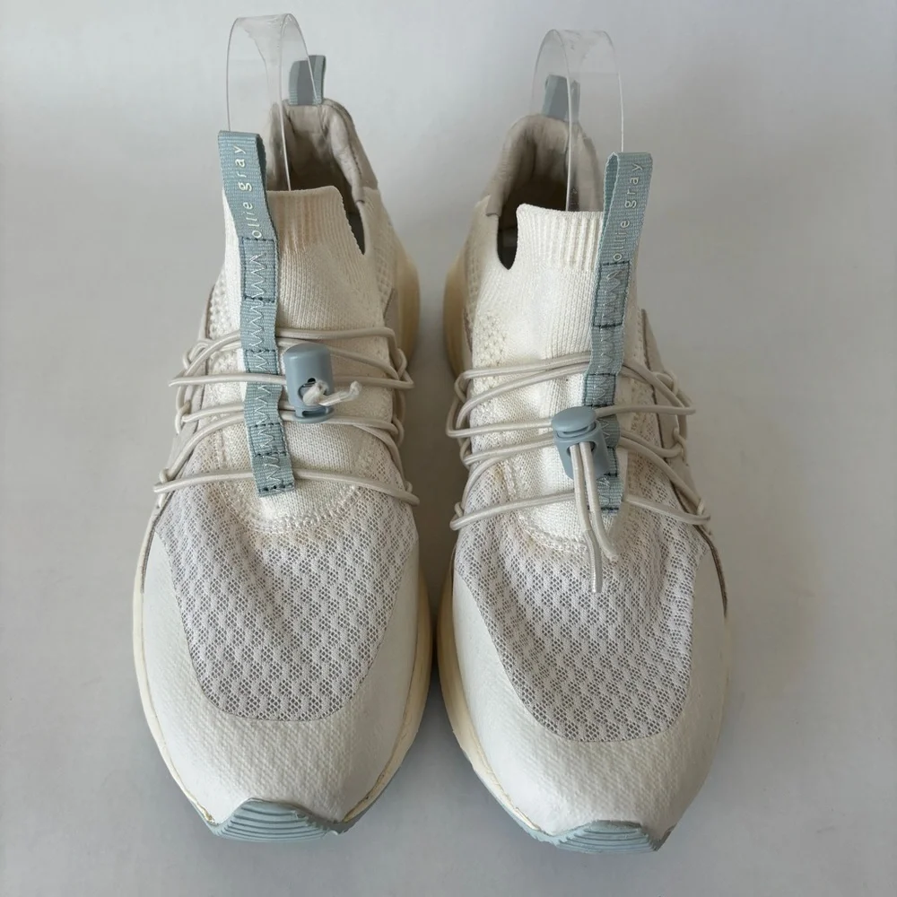 Ollie Gray White Blue Casual Drawstring OG‎ Sneaker Size 9